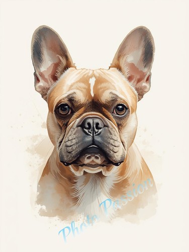 Photo bouledogue français - photo, a4
