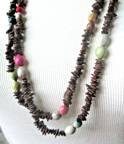 Grand léger collier sautoir