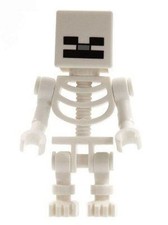 Minifigure Tête De Cube Squelette LEGO Minecraft De 21118