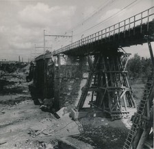 Reconstruction pont bois