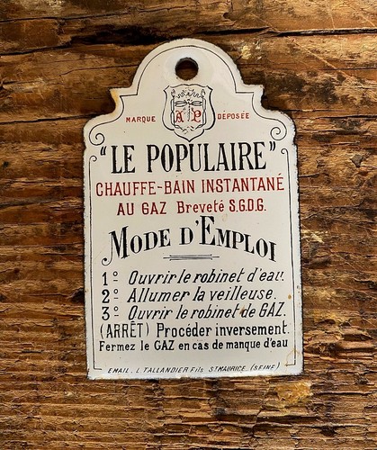 Minuscule plaque émaillée - minuscule, de
