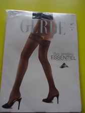 Bas  voile jarretière Gerbe  taille 1 noir