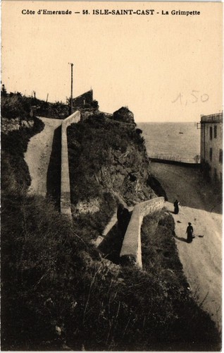 Cpa isle saint cast - isle, saint-cast