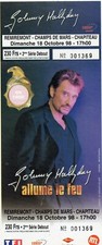 TICKET BILLET CONCERT JOHNNY