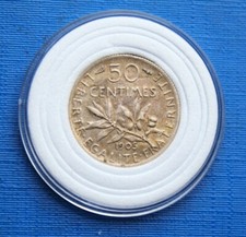 50 Centimes Semeuse Argent -
