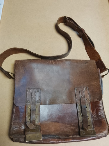 Cartable sacoche ancienne - sacoche,