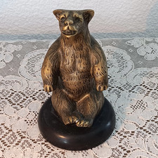 BEL OURS BRUN bronze doré