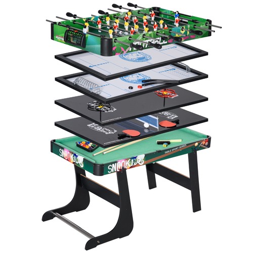 Homcom table multi jeux 118 - table, x