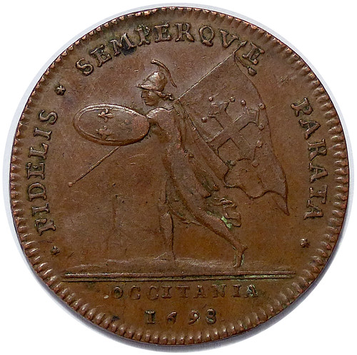 Jeton louis xiv - jeton, fidelis