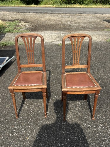 Paire chaises anciennes - chaises, style