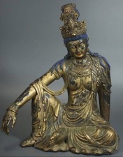 Bronze doré Guanyin ancien