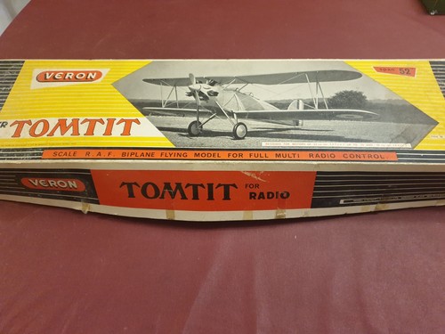 Kit balsa biplan veron tomtit - balsa,