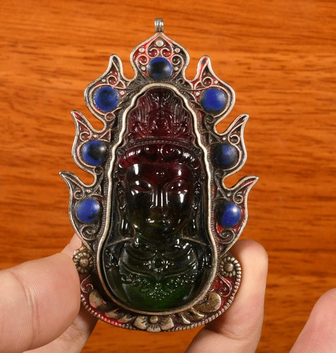 5cm tibet silver - 8.5cm, inlay