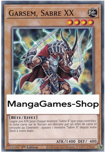 Garsem sabre xx - yu-gi-oh, garsem,