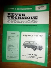 R16 TX Revue Technique Renault Etat - NEUVE PORT Reduit France