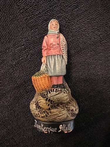 Statuette femme pêcheur - femme,