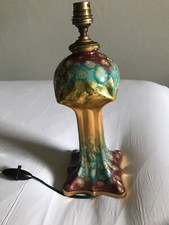 Rare pied lampe 1900 SERPAUT LIMOGES en porcelaine