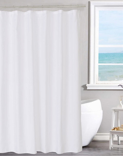 Fabric shower curtain - shower, liner