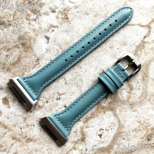 Bleu clair slim élégant - clair, cuir