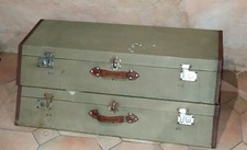 2 valises malles coffre de voiture ancienne , 1930's trunck car , à restaurer