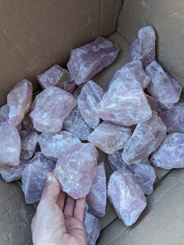 Morceau brut quartz rose - quartz,