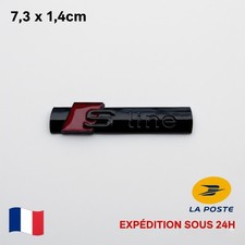 Badges Monogrammes S line Noir