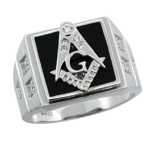 Homme argent sterling noir - argent,