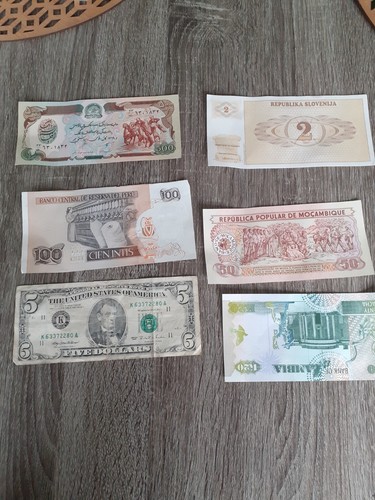 Lot billets étrangers dollars