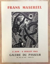 FRANS MASEREEL 1963 AFFICHE