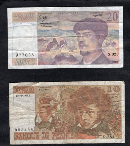France lot billets 20 - france,