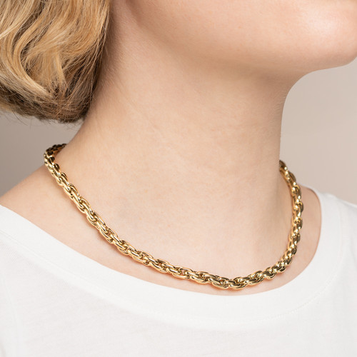 Collier maille palmier 45cm - , en