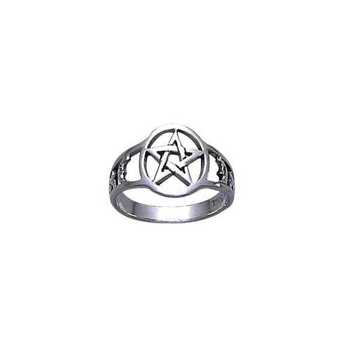 Pentagramme pentacle lune - pentagramme,