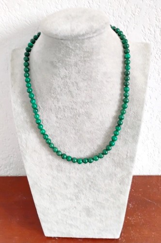Collier perles malachite - collier,
