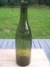 bouteille ancienne verre soufflé sceau Eau Minérale Soultzmatt antique bottle