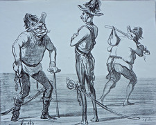 Lithographie de Daumier/sur