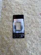 Étiquette Plaque Métal Bouton Arrêt Allumage Tronçonneuse Echo 400 EVL