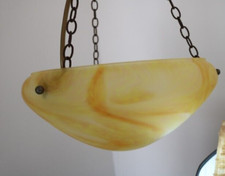 Vintage Lampe plafonnier nuances orange/jaune