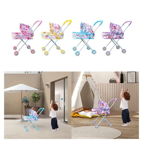 Poussette pour poupée pliable