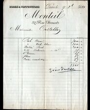 PARIS (IX°) CONFECTION / ROBES de Mariée / MODE HAUTE COUTURE "MONTEIL" en 1881