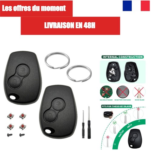 Coque clé voiture boutons - coque,