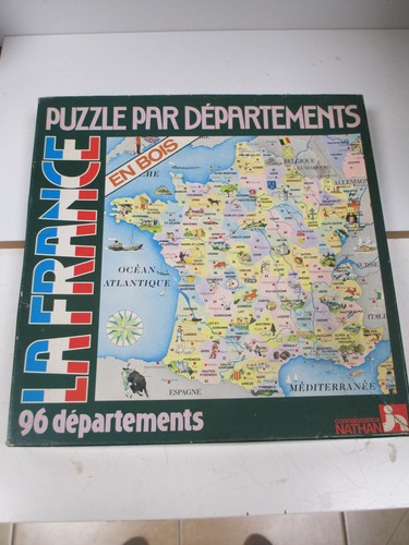Puzzle bois france des 96 - bois,