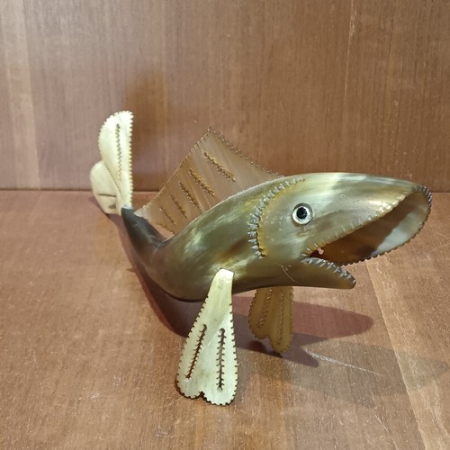 Sculpture poisson corne - sculpture,