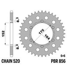 YAMAHA WR 200 1991-1995 pignon