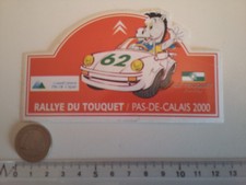 AUTOCOLLANT RALLYE TOUQUET PAS DE CALAIS 2000 PORSCHE 911 STICKER LE MANS RACING
