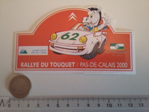 Autocollant rallye touquet - autocollant, pas