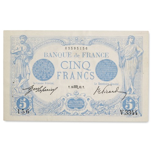France billet francs bleu - -,