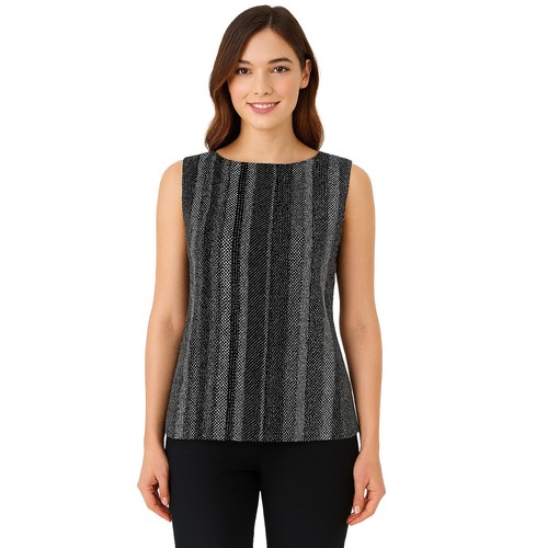 Blouse noire sans manches - blouse,