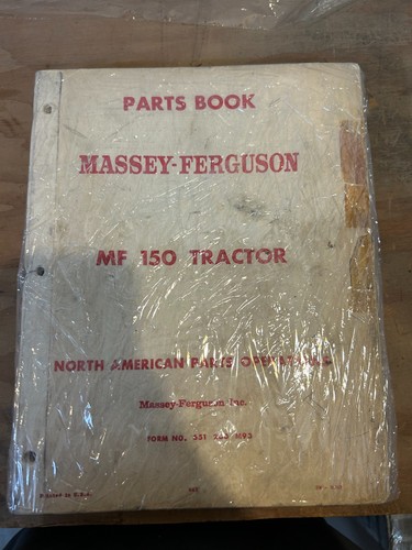 Massey ferguson parts book - massey,