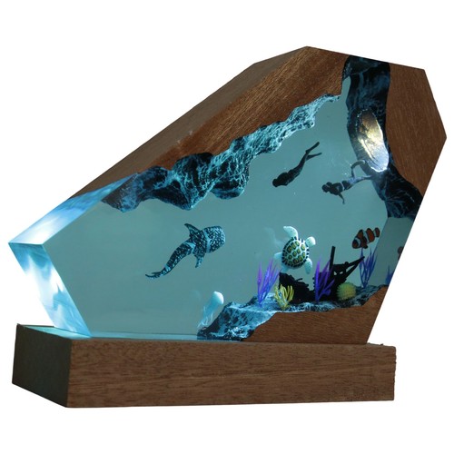 Lampe sous marine résine - lampe, sous-marine