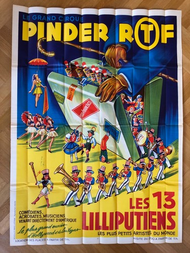 Affiche cirque pinder ortf - affiche,